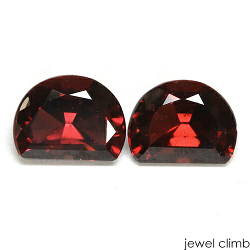【ペアストーンセット価格】レッドグレープ ガーネット 宝石 ルース ≪ペアストーン≫4.58CT|直輸入価格のルース屋さん