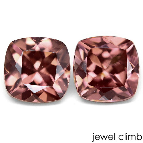 【ペアストーンセット価格】 非加熱ローズピンクジルコン 宝石 ルース ≪ペアストーン≫２．９９ＣＴ