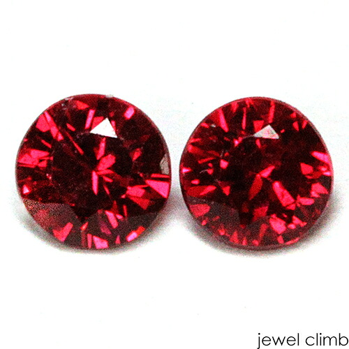 【ペアストーンセット価格】 レッドスピネル 宝石 ルース ≪ペアストーン≫０．３４ＣＴ