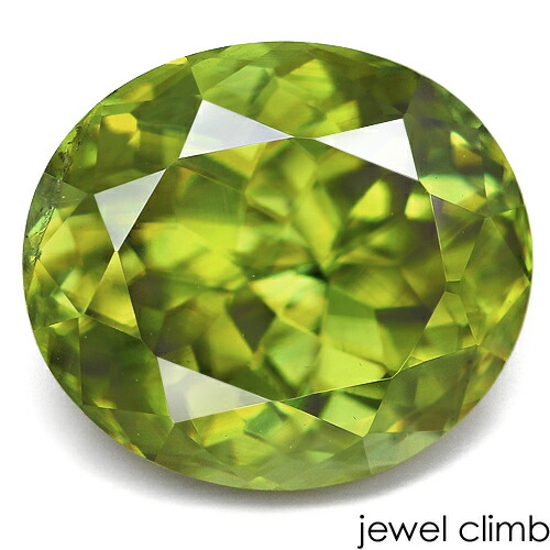 【滅多に無い石スフェーンセレクション】\u003cBR\u003eグリーンスフェーン 珠玉 ルース ３．６３ＣＴ