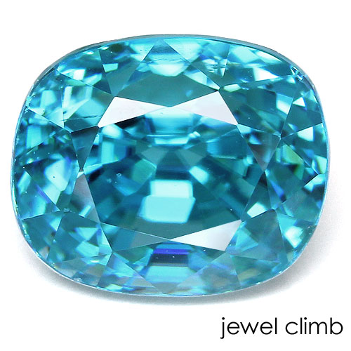 【百貨店SALE執り行なう】\u003cBR\u003e青碧ジルコン 貴石 ルース ５．２９ＣＴ