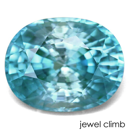 【百貨店SALE執り行なう】\u003cBR\u003e青碧ジルコン 珠玉 ルース ４．０１ＣＴ