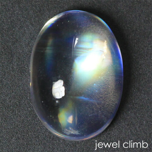 【６月の誕生石】レインボームーンストーン 珠玉 ルース （マルチ色合い）０．８２ＣＴ
