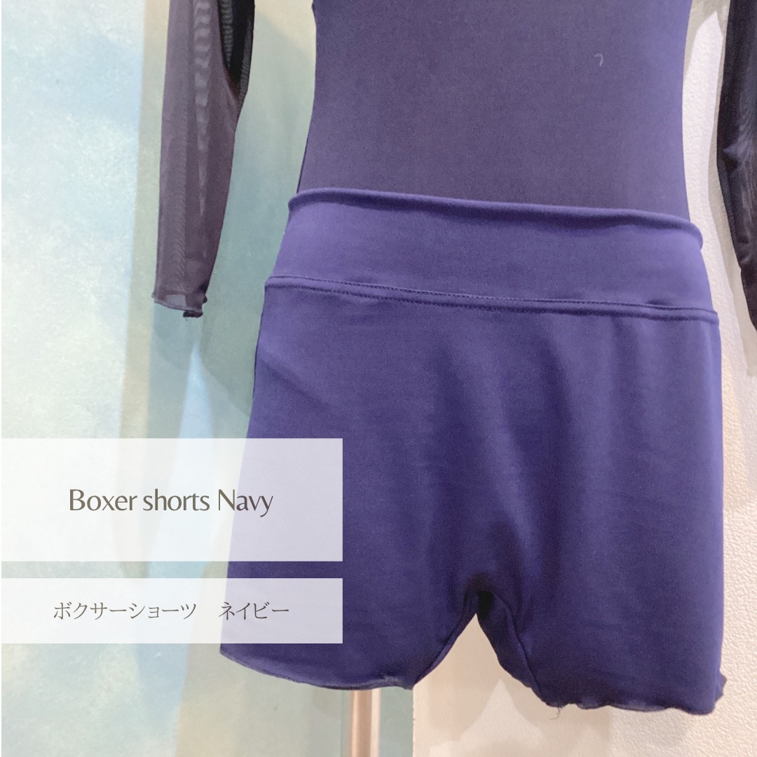 【楽天市場】ボクサーショーツ（見せパン）ネイビー Jewelesqueオリジナルboxernavy：バレエショップ ジュエレスク