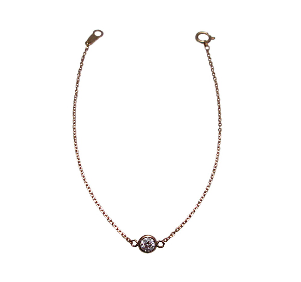 ピンクゴールド ダイヤモンド付 ブレスレット｜Jewellery SHIBATA
