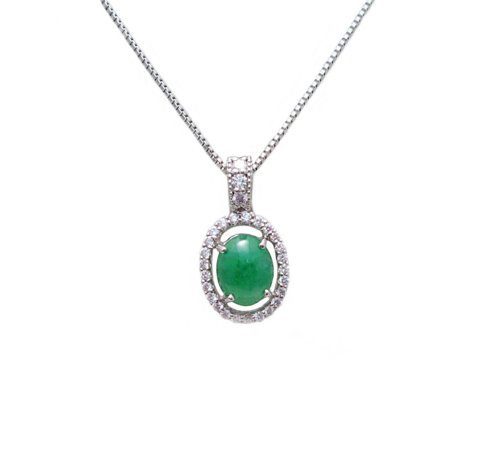 楽天市場】プラチナ翡翠（ヒスイ）ペンダントネックレス : 宝寿堂