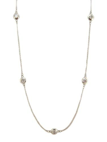 ダイヤモンド ステーション ネックレス プラチナ製｜Jewellery SHIBATA