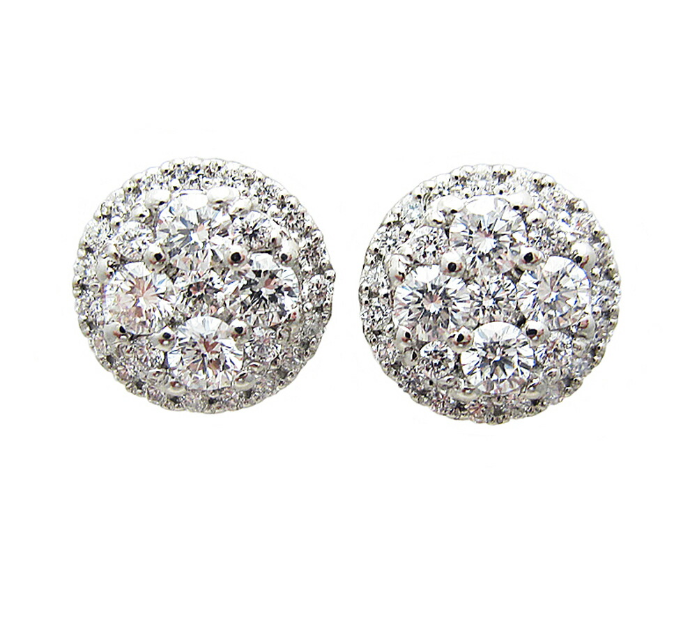 プラチナ ダイヤモンド ピアス|Jewellery SHIBATA