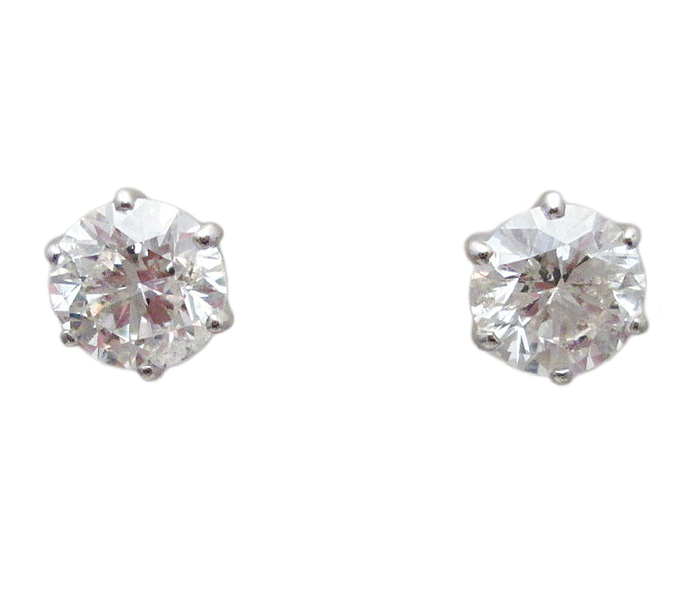 プラチナ ダイヤモンド ピアス 2.75カラット