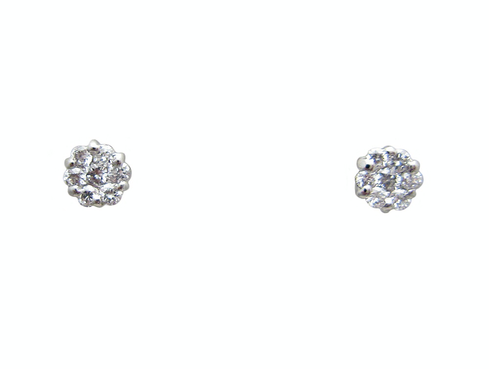 プラチナ ダイヤモンド入り ピアス