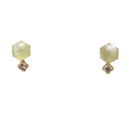 楽天市場】K18 K18YG K18PG K14WG リンデンキャッツアイ 6x4 オーバル