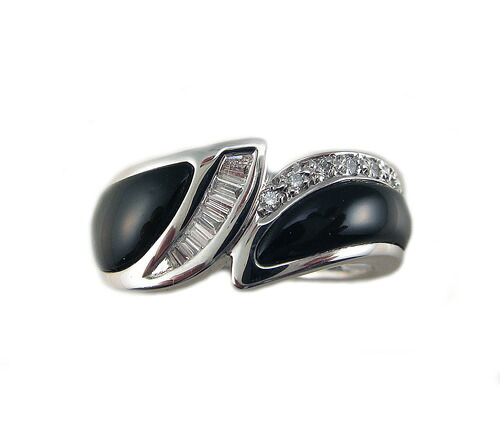 オニキス リング ホワイトゴールド製｜Jewellery SHIBATA