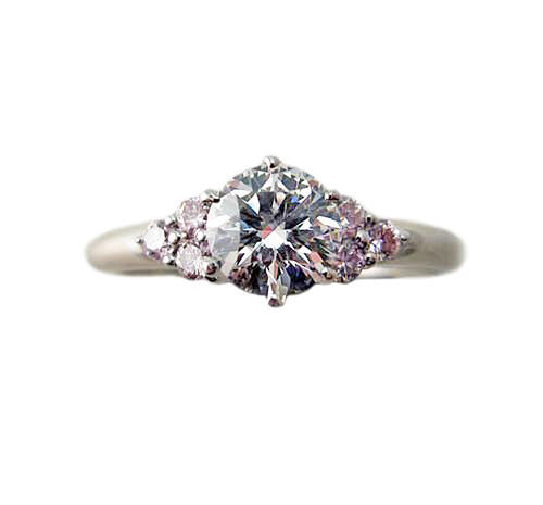 婚約指輪 プラチナ ピンクダイヤモンド リング|Jewellery SHIBATA