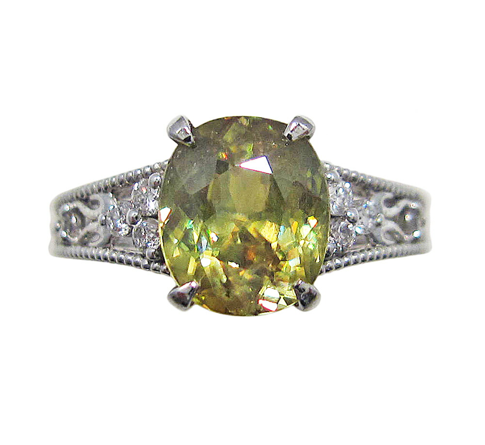 楽天市場】希少スフェーン大粒1.56カラット！抜群の透明度と強烈なテリ