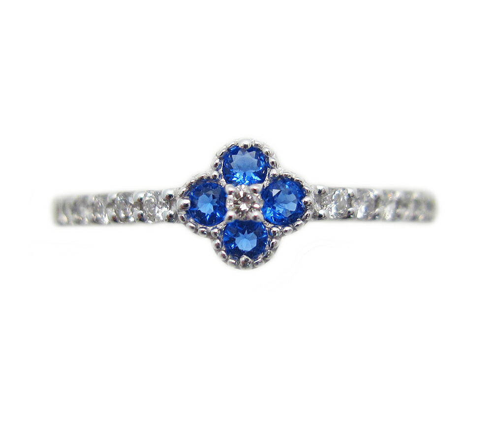アウィン(アウイナイト)クローバー リング プラチナ製|Jewellery SHIBATA
