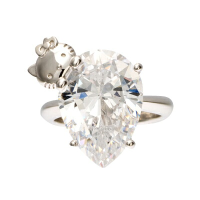 bijoux drop ring ring enlightened swarovski elements swarovski elements hello - Hello Kitty Wedding Ring bijoux drop ring ring enlightened swarovski elements swarovski elements hello - Hello Kitty Wedding Ring