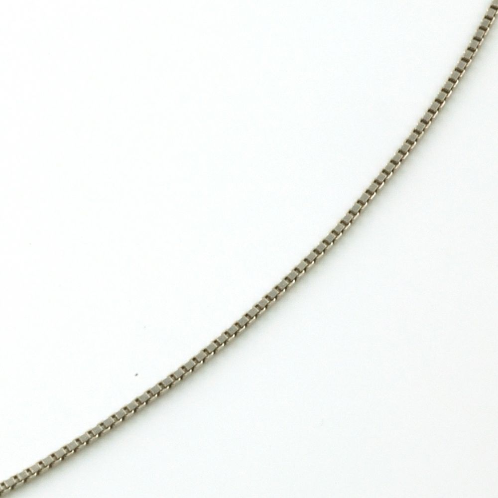 Pt850 ベネチアンチェーン プラチナ(無段階の長さ調整 スライド式アジャスター) 0.5mm 45cm ベネチアン 45cm|【tomatosarada】トマトサラダ