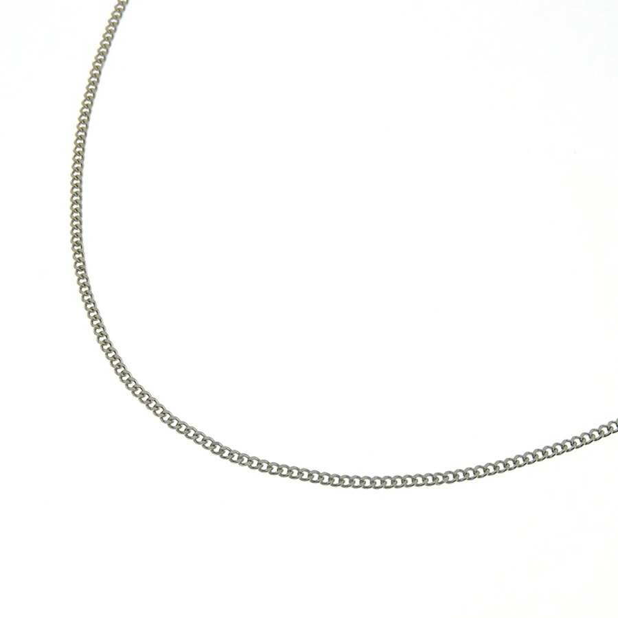 喜平チェーンネックレス Pt850 プラチナ 2面カット 0.35φ 幅1.2mm 長さ40cm 約2.9g キヘイ チェーン （造幣局検定マーク刻印入）