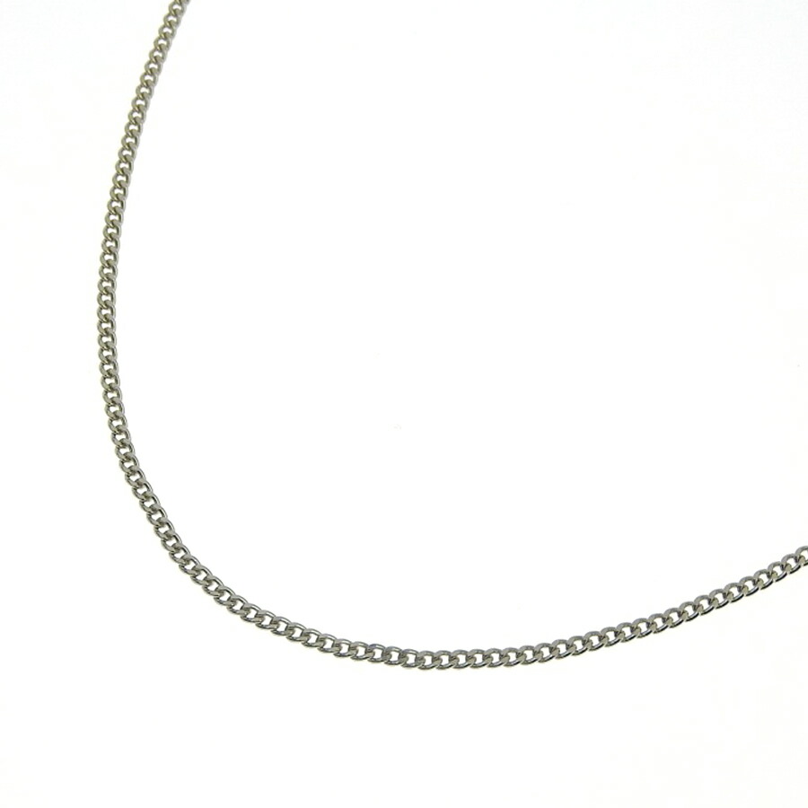 喜平チェーンネックレス Pt850 プラチナ 2面カット 0.45φ 幅1.50mm 長さ40cm 約4.6g キヘイ チェーン （造幣局検定マーク刻印入）