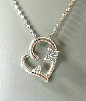K18WG ダイヤモンド0.050ct ネックレス