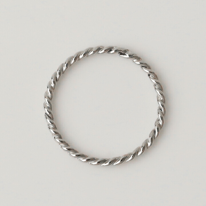 ゴールドリングスパイラルringgold18kピンキーリング18金リングプレゼントDEVASディーヴァス
