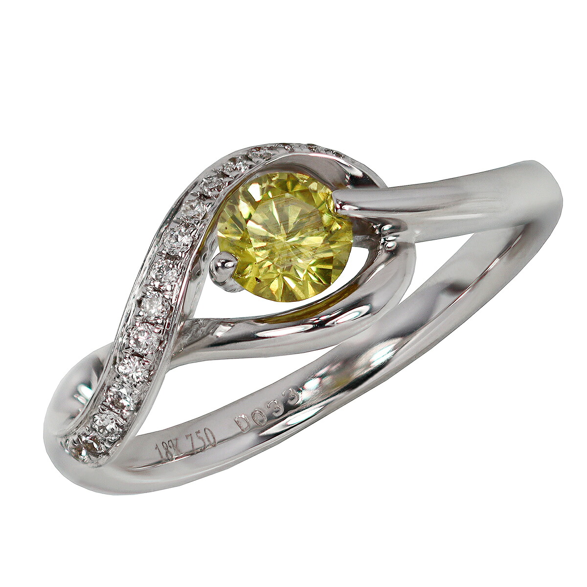 楽天市場】イエローダイヤにブラウン ダイヤモンド リング 4.98ct 18金 