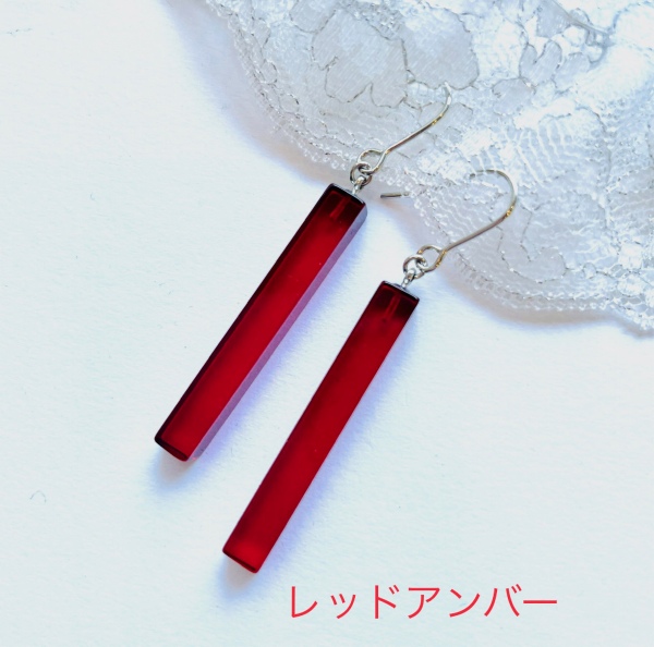 楽天市場】【還暦祝い 女性】【琥珀 ピアス】レッドアンバー シルバー