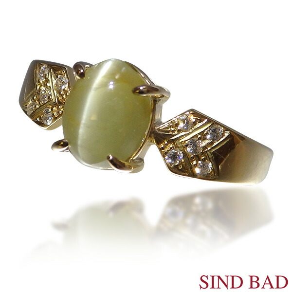 楽天市場】キャッツアイ 指輪 K18 1.63ct 2月 誕生石 【キャッツアイ