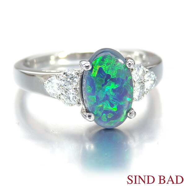 楽天市場】【ｾｰﾙ】ブラックオパール 2.626ct リング 13.5号 PT900