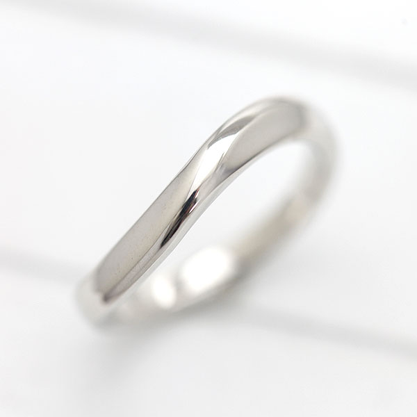 結婚指輪 メンズ K18WG シンプル ラインリング マリッジリング ホワイトゴールド メンズリング クリスマス