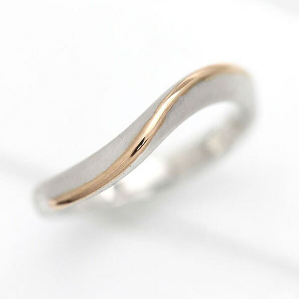 楽天市場】【コンビネーションリング】プラチナ900 K18ピンクゴールド