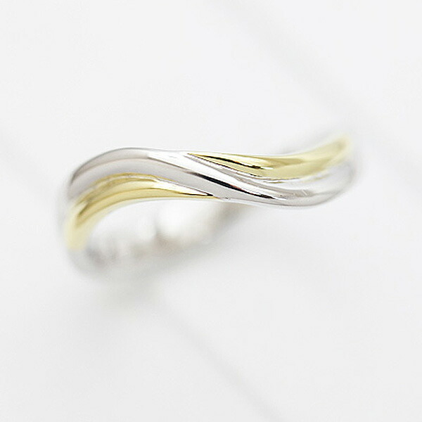 楽天市場】【高級感溢れるコンビネーションリング】K10(イエロー