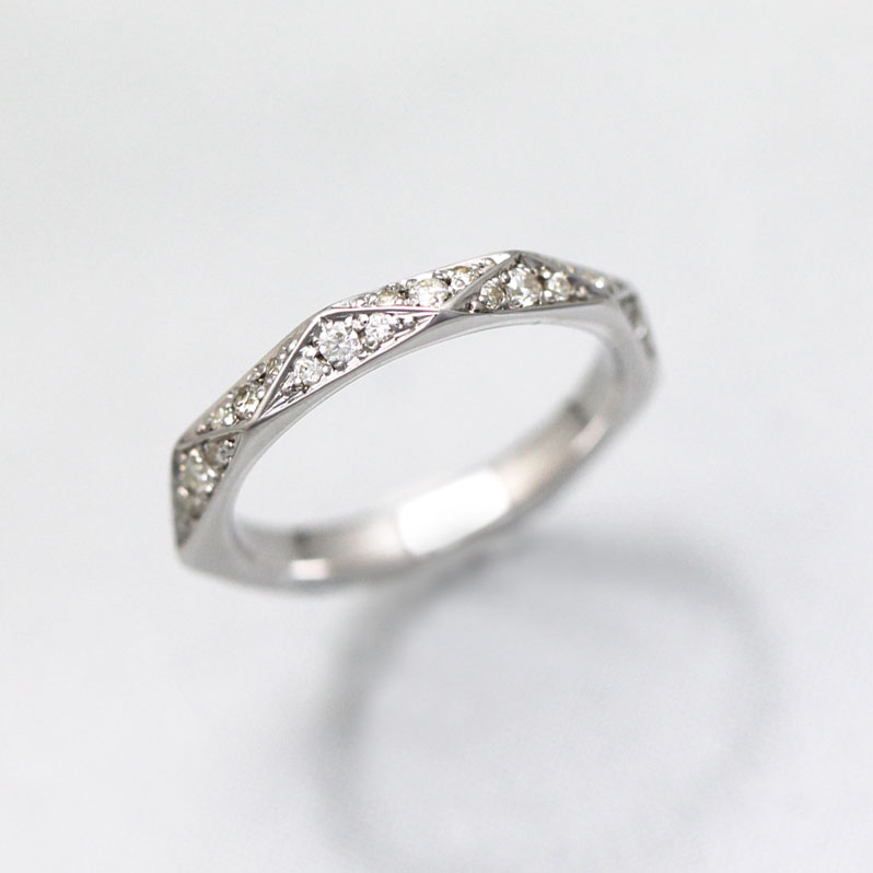 結婚指輪 レディース リング PT100 (プラチナ10％) ダイヤモンド 0.27ct マリッジリングミラーカット 単品リング プレゼント 彼女 クリスマス｜株）オーダーメイドジュエリーメイ