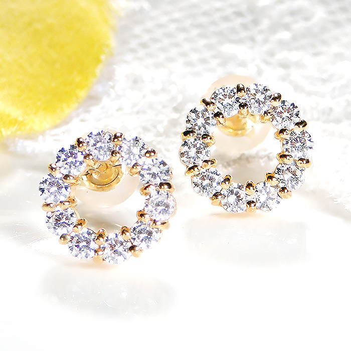 0.80ct K18 ダイヤモンド ゴージャスピアス | sofiaevents.ro