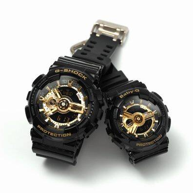 カシオペア携帯時計G-SHOCK＆Baby-G ありの実GA-110GB-1AJF×BA-110X-1AJF【楽ギフ_荷拵え】【楽ギフ_のし】【楽ギフ_のし宛書】【smtb-KD】