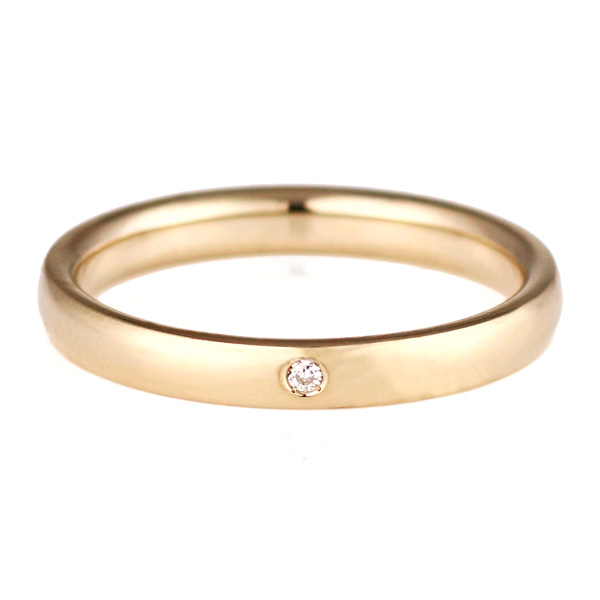 【楽天市場】結婚指輪 マリッジリング ペアリング ダイヤモンド K18ハニーイエローゴールド Marron シンプル 人気 (特注サイズ16
