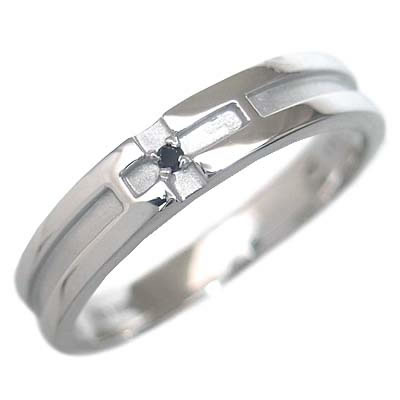 プラチナ900 結婚指輪・マリッジリング・ペアリング（ダイヤモンド入り） 末広