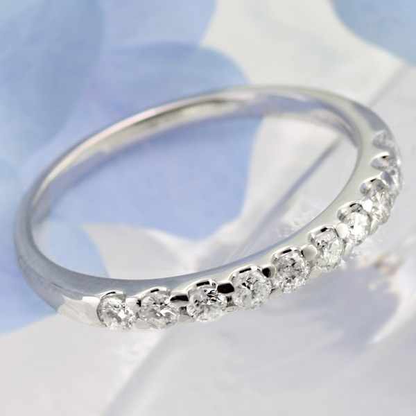 結婚指輪 マリッジリング プラチナ ダイヤモンド エタニティ リング-QP【対応!!】 末広
