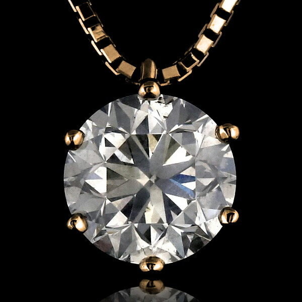 ダイヤモンド ネックレス 2カラット 鑑別書付 ゴールド シンプル ダイヤ ネックレス 人気 DIAMOND NECKLACE 末広