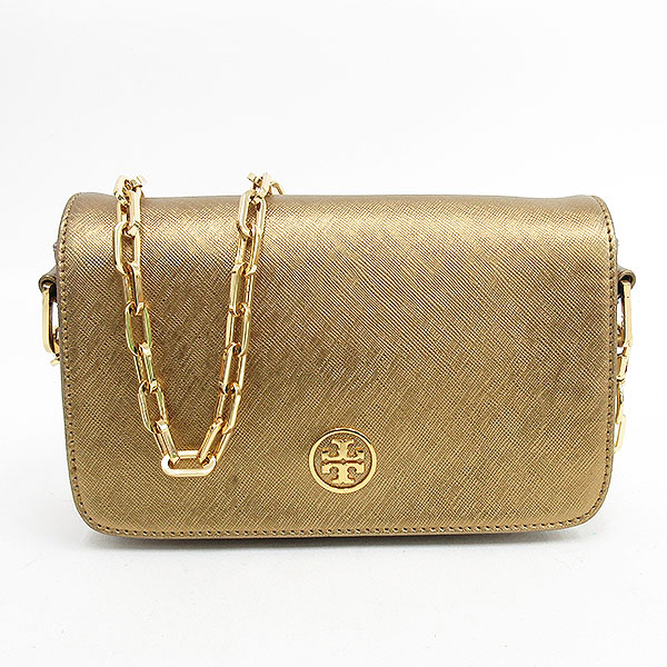 【楽天市場】TORY BURCH(トリーバーチ) チェーン ショルダー バッグ ゴールド レザー【ブランドバッグ】 【中古】 netshop