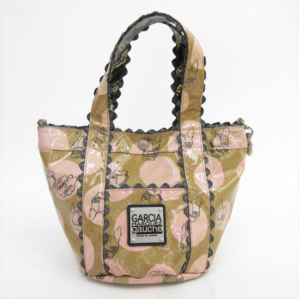 楽天市場 Garcia Marquez ガルシアマルケス トートバッグ ハンドバッグ ベージュ ビニールコーティング ブランドバッグ 中古 Nb Netshop 201978 とーたる 楽天市場店