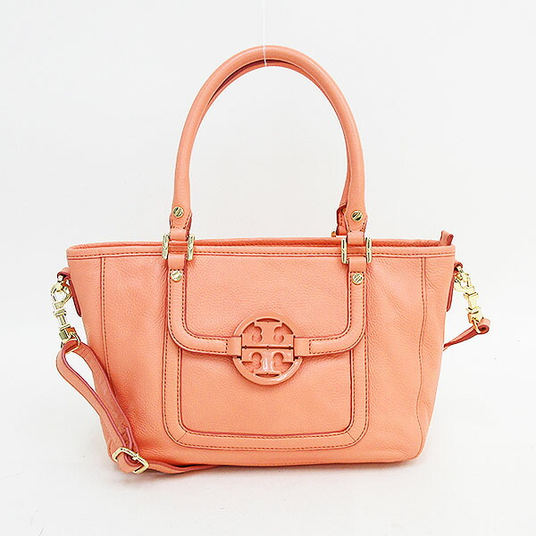 ブランドバッグ トートバッグ 2way ショルダー ピンクベージュ レザー レディースバッグ Tory Burch トリーバーチ バッグ 中古 アマンダ Burch トリーバーチ アマンダ トートバッグ Tory Burch トリーバーチ 2way ショルダー ピンクベージュ レザー ブランド