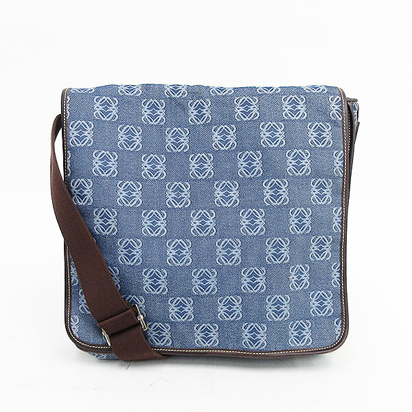 ブルー デニム ロングショルダー ショルダーバッグ メッセンジャーバッグ 店loewe ロエベ メッセンジャーバッグ 斜めがけ 青 斜めがけ ブルー Loewe ロエベ ブルー ブランドバッグ 青 中古 ブランドバッグ 中古 ロングショルダー メッセンジャーバッグ