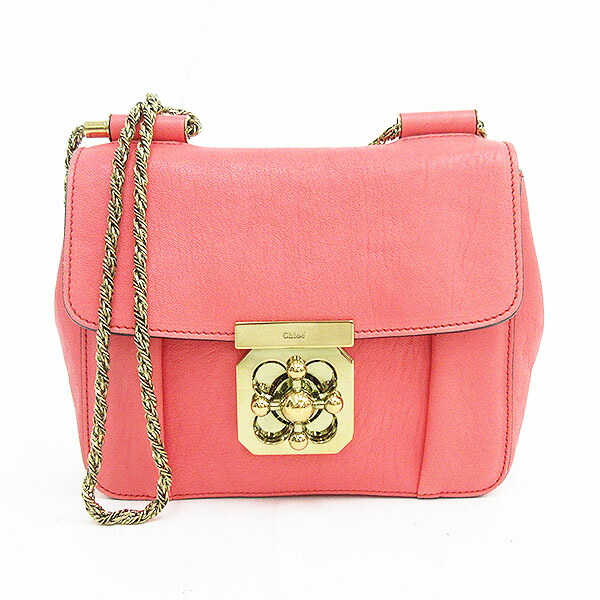 チェーン Chloe クロエ エルシー ブランドバッグ バッグ ピンク ゴールド金具 レザー 中古 バッグ エルシー ショルダー ショルダー バッグ ショルダー チェーン バッグ Chloe クロエ ピンク ゴールド金具 レザー ブランドバッグ 中古 Netshop とーたる 店