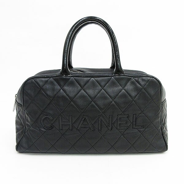 Chanel シャネル ボストンバッグ マトラッセ 中古 Chanel シャネル ロゴ 黒 ボストンバッグ ブラック ロゴ 黒 Netshopバッグ 小物 ブランド雑貨 ブランドバッグ ロゴ ブラック マトラッセ ブランドバッグ ボストンバッグ 中古 Netshop とーたる 店