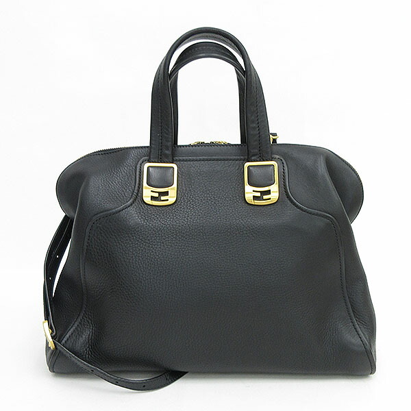 Fendi フェンディ カメレオン 2way トート 肩口袋 下手人 黒色 なめし革 ブランドバッグ 中古 Netshop Fendi フェンディ カメレオン 2way トート ショルダーバッグ 黒 ブラック レザー ブランドバッグ 中古 Barrakuda At