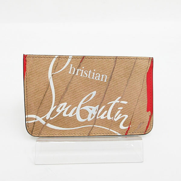 極美✨クリスチャンルブタン コインケース キーリング デカロゴ レザー 黒 赤 楽天市場】クリスチャン ルブタン Christian Louboutin コイン