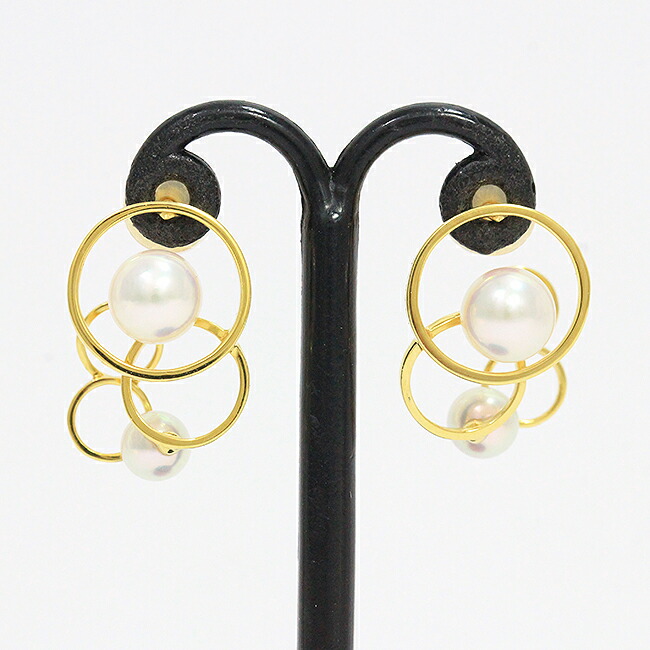 定価40万円以上　タサキ　8.4㎜　ホワイトパールピアス　K18 美品 TASAKI タサキ パール 真珠 8mm イヤリング K14ホワイトゴールド