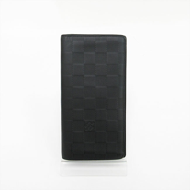 LOUIS VUITTON(ルイヴィトン) ダミエ アンフィニ　 ポルトフォイユ ブラザ　二つ折り長財布　 N63010 オニキス 黒 ブラック 【ブランド財布】 【中古】 netshop｜とーたる 店