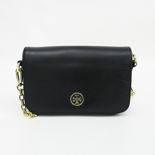 TORY BURCH(トリーバーチ) チェーン ロングショルダーバッグ 斜め掛け 黒 ブラック 【ブランドバッグ】 【中古】 netshop